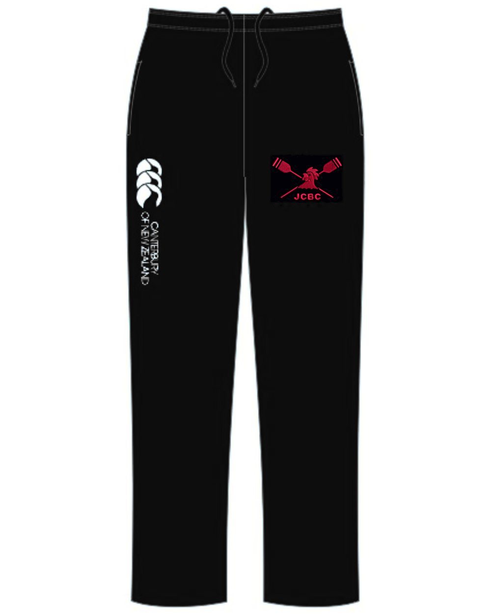 Canterbury Stadium Pants in Black with the JCBC embroidery on the left thigh